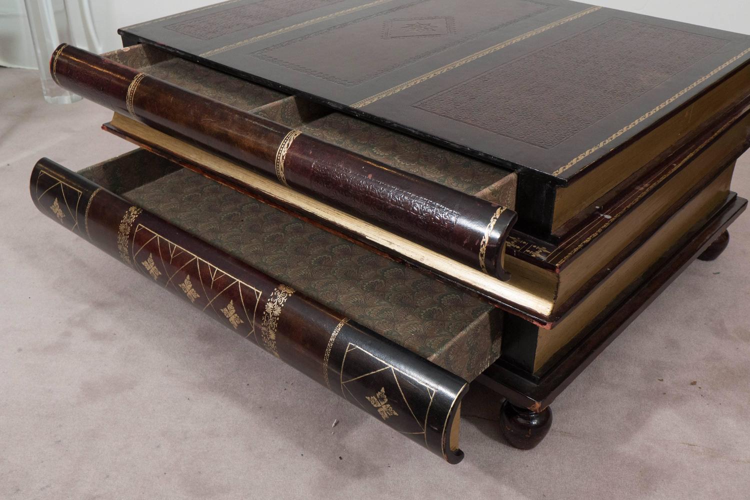 Maitland-Smith Stacked Books Coffee Table at 1stdibs
