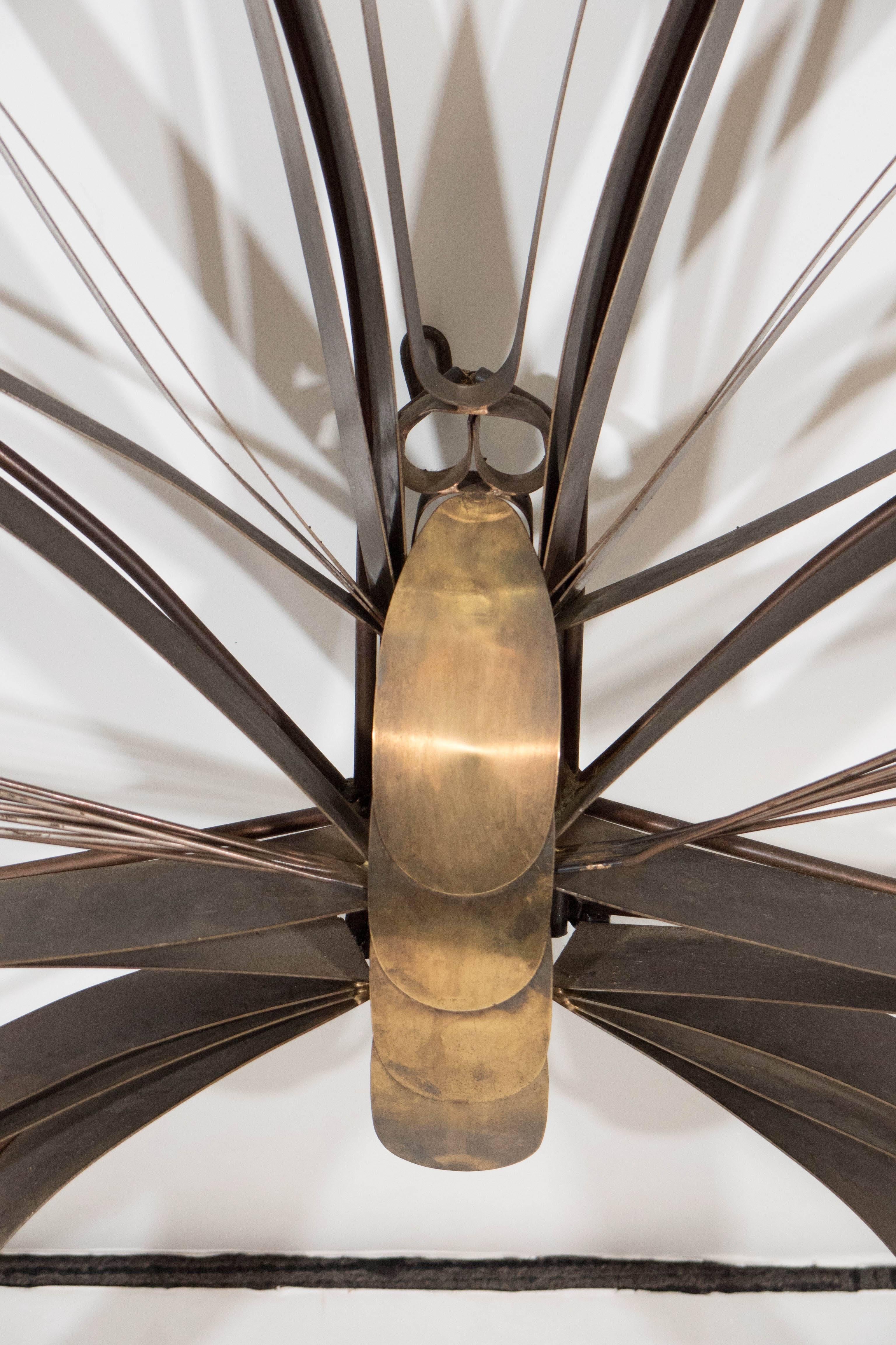 Curtis Jere Butterfly Wall Sculpture, Signed and Dated 1978 3