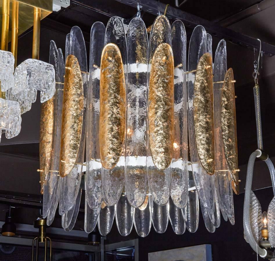 Neoclassical Rare Monumental Murano Glass Chandelier by Barovier & Toso