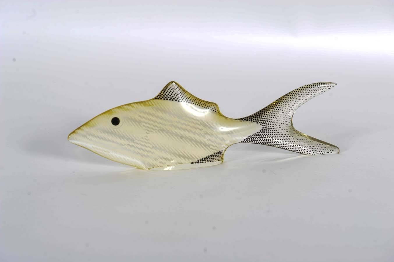 Set of 3 Midcentury Lucite Fish Designed by Brazilian Artist Abraham Palatnik In Good Condition For Sale In Doornspijk, NL