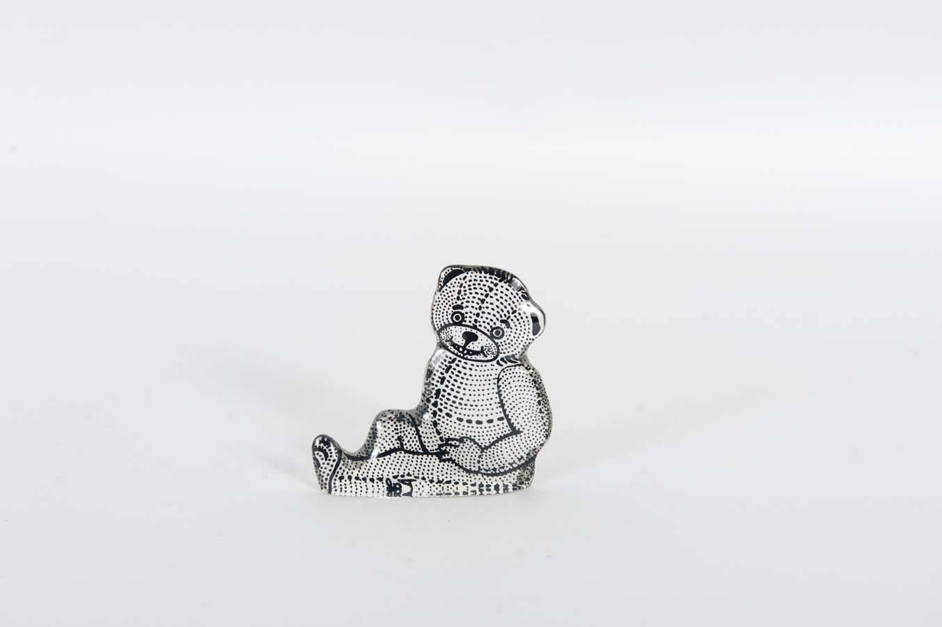 Lucite-Teddybären mit identischem Schliff des brasilianischen Künstlers Abraham Palatnik (Moderne der Mitte des Jahrhunderts) im Angebot