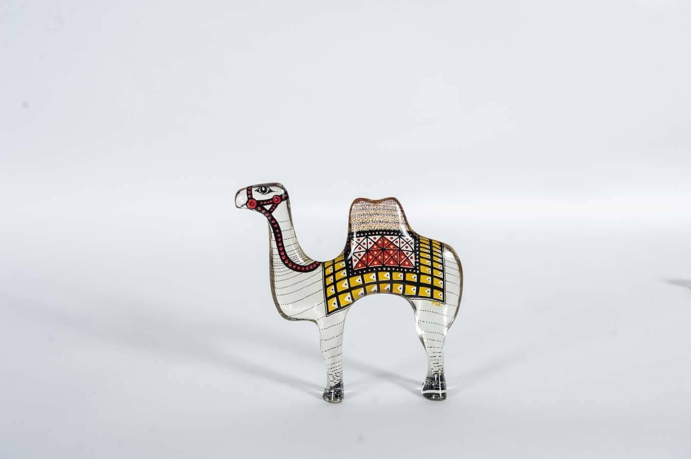 Late 20th Century Abraham Palatnik Set of Two Camels Sculpture For Sale