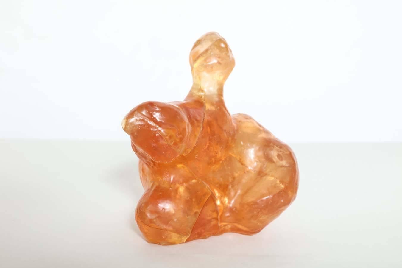 Italian Abstract Resin Sculpture For Sale