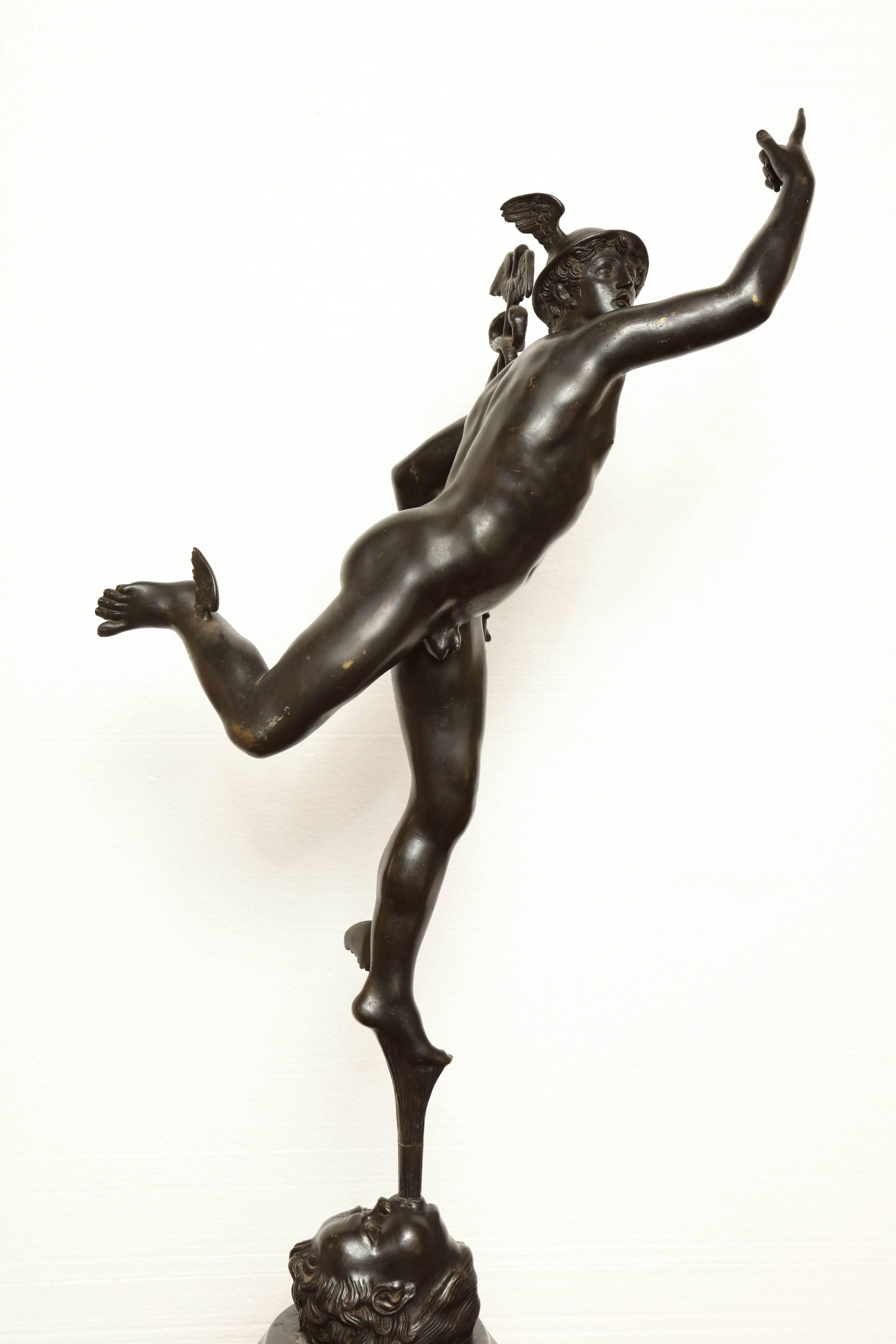 Early 19th Century Bronze Figure of Mercury For Sale 3