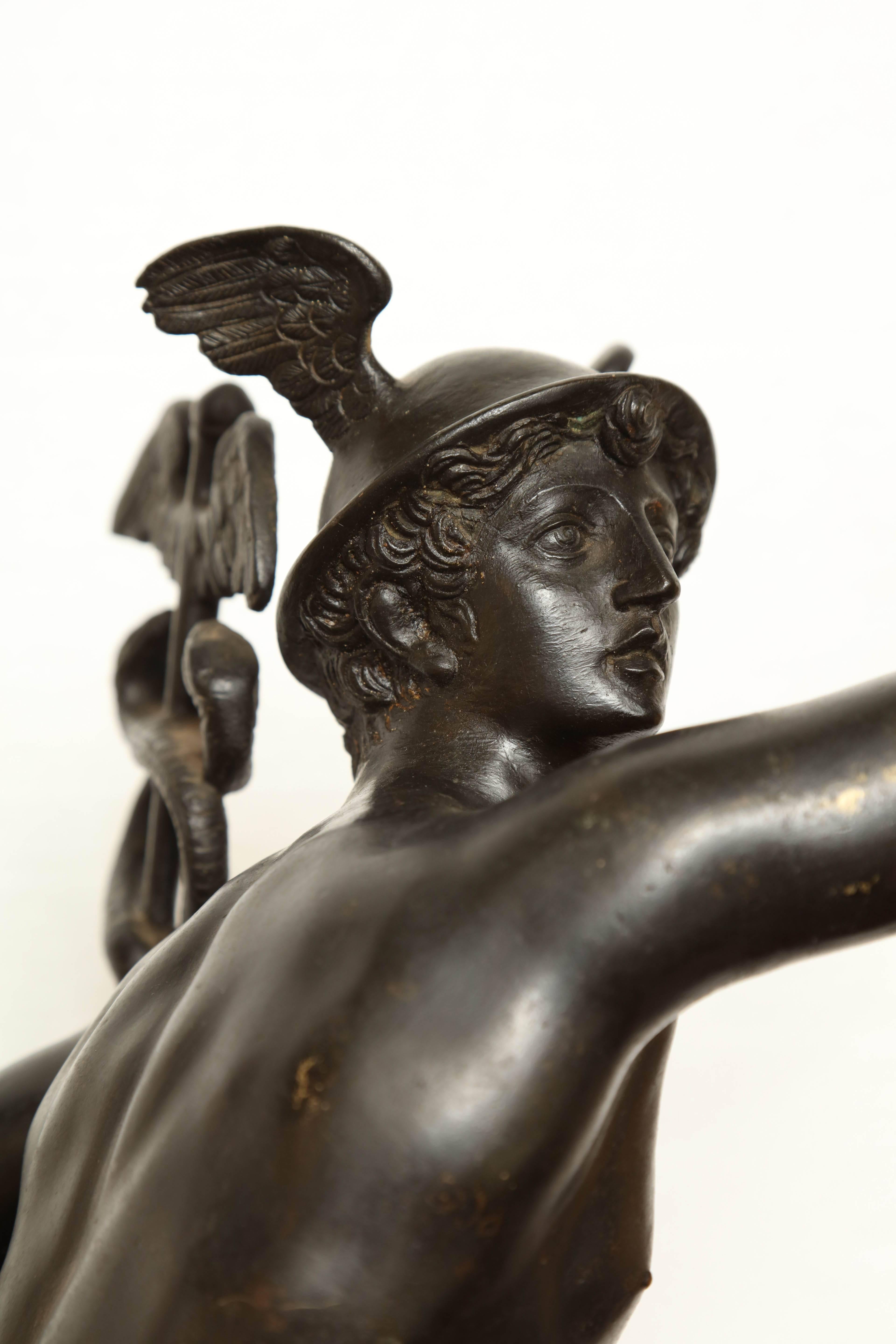 Early 19th Century Bronze Figure of Mercury For Sale 4