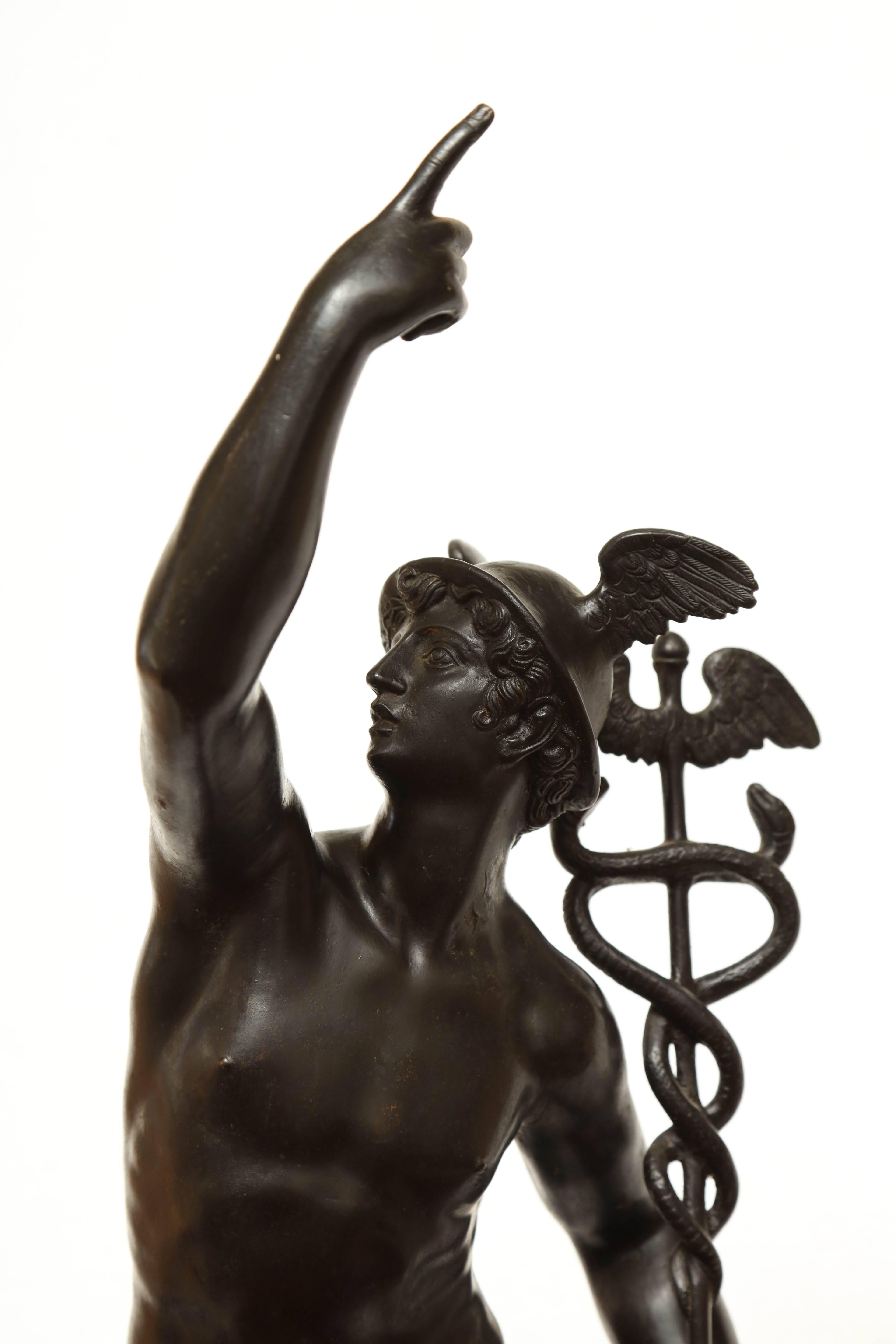 Early 19th Century Bronze Figure of Mercury For Sale 5