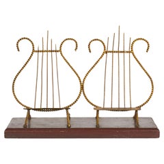 Rope and Tassel Double Lyre Bookstand
