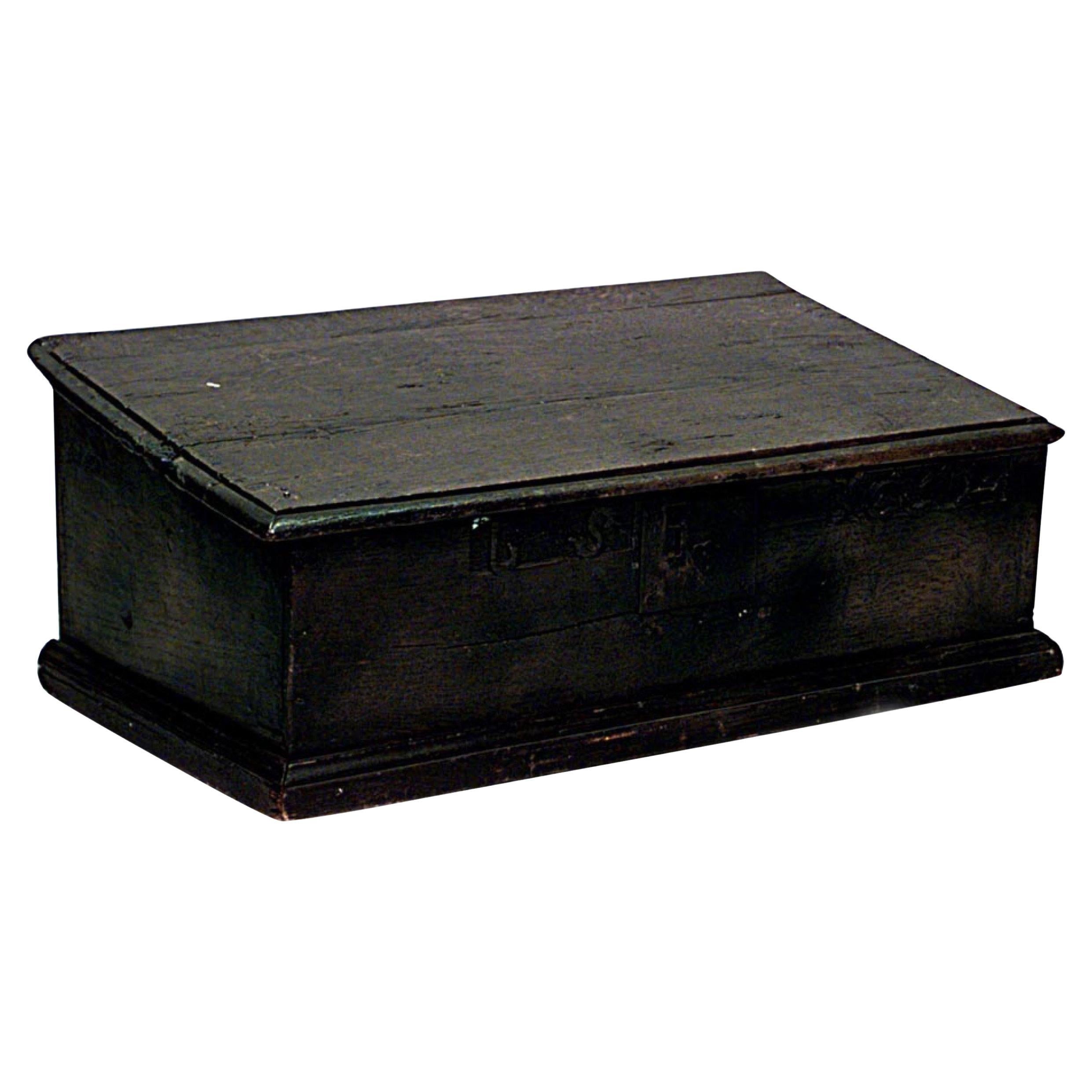 English Renaissance Oak Bible Box For Sale