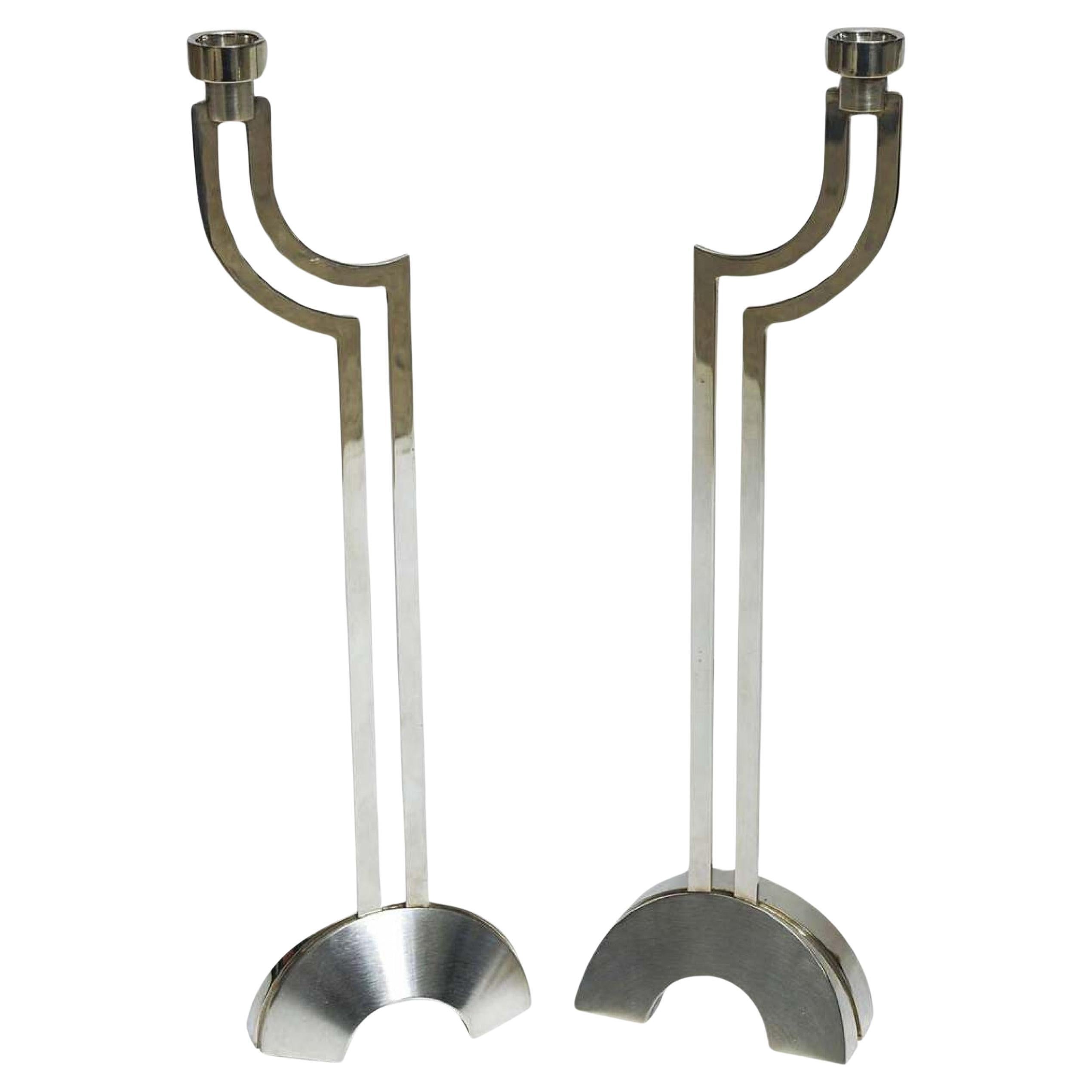 Silver Plate Candle Sticks