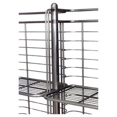 English Art Deco Aluminum Baker's Rack, Hand-Crafted, UK, 1930-1940