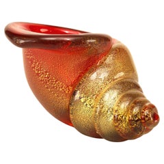 Coppia di saliere italiane di Murano Nautilus