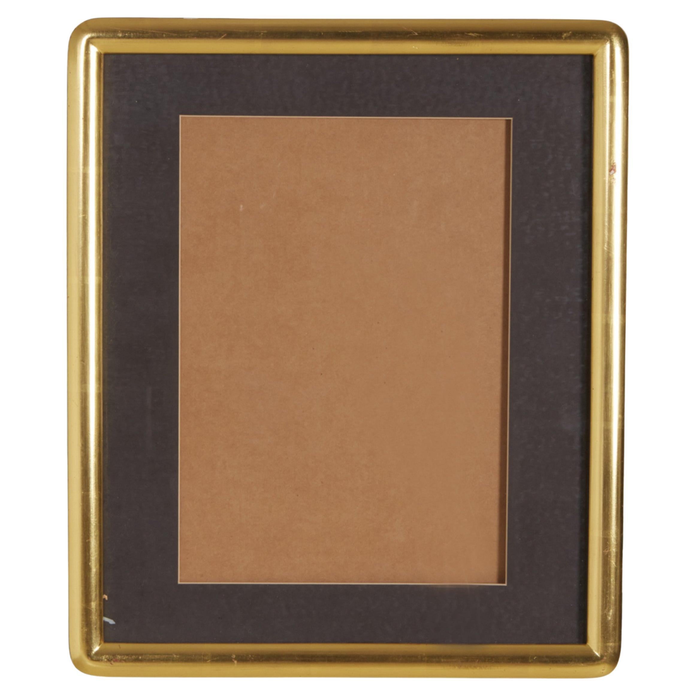Set of 8 Black and Gilt Curved Corner Gallery Frames