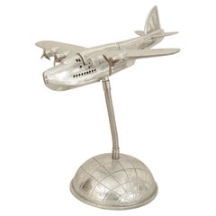 Mid-Century Metal Model Airplane