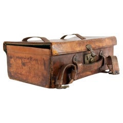 English Brown Leather Valise