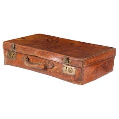 English Brown Leather Valise