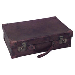 English Brown Leather Valise
