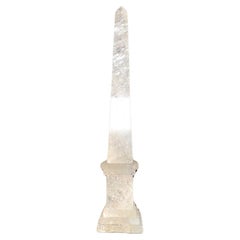 Großer italienischer Bergkristall-Obelisk
