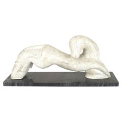 Figura di cavallo bianco in stile Mid-Century Modern