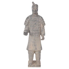 Antique Chinese Terracotta Warrior Statue, 20th Century Qin Style