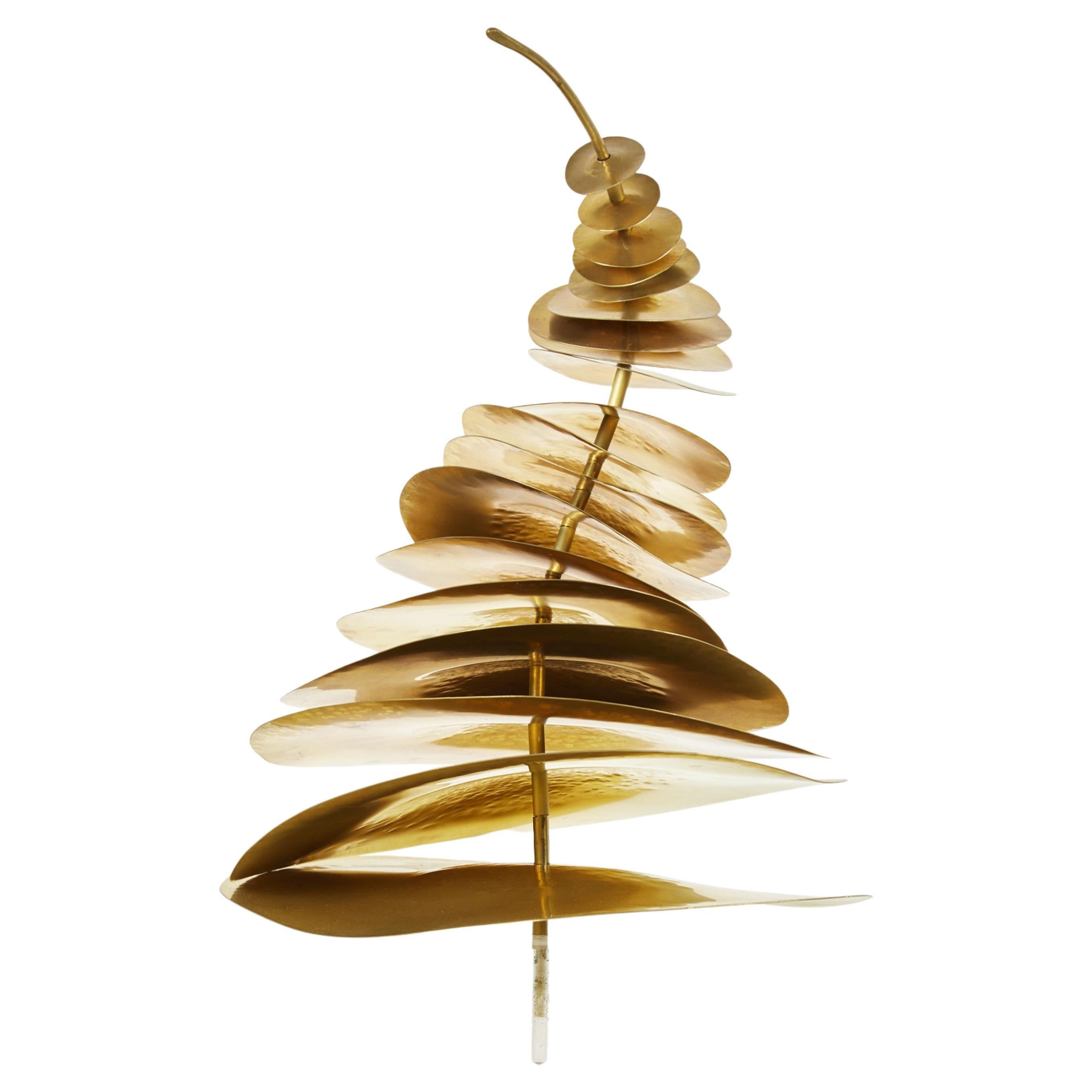 Scultura in ottone "Corkscrew" di Robert Lee Morris, design moderno, Stati Uniti, 2018 in vendita