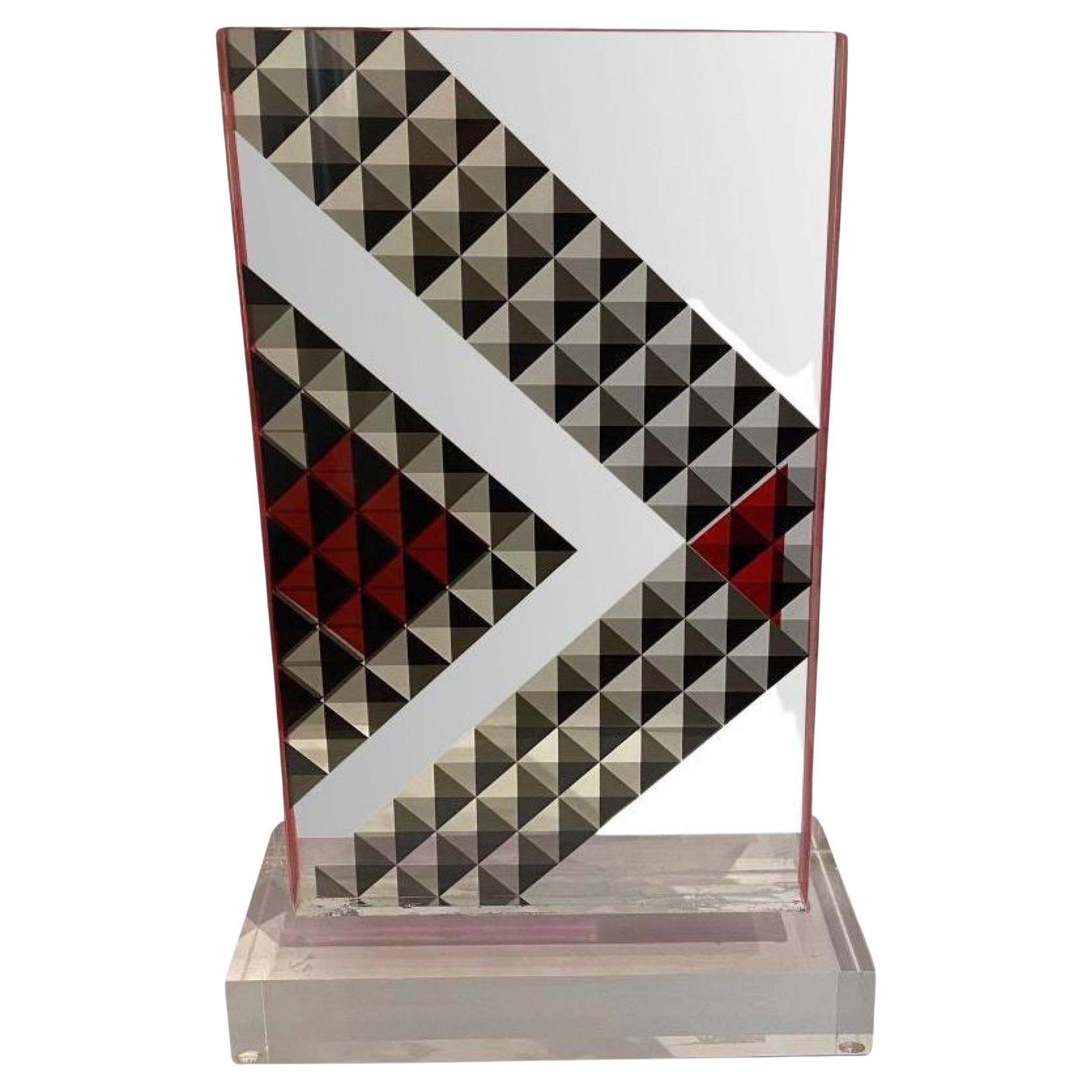 Scultura monolitica in lucite colorata a mano Modern Color, Grace Absi