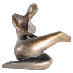 Scultura in bronzo di un uomo