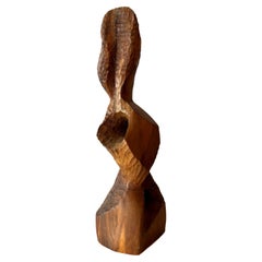Raul Varnerin Escultura abstracta argentina contemporánea de madera