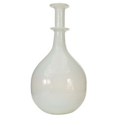 Scandinavian Mid-Century White Glass Vase