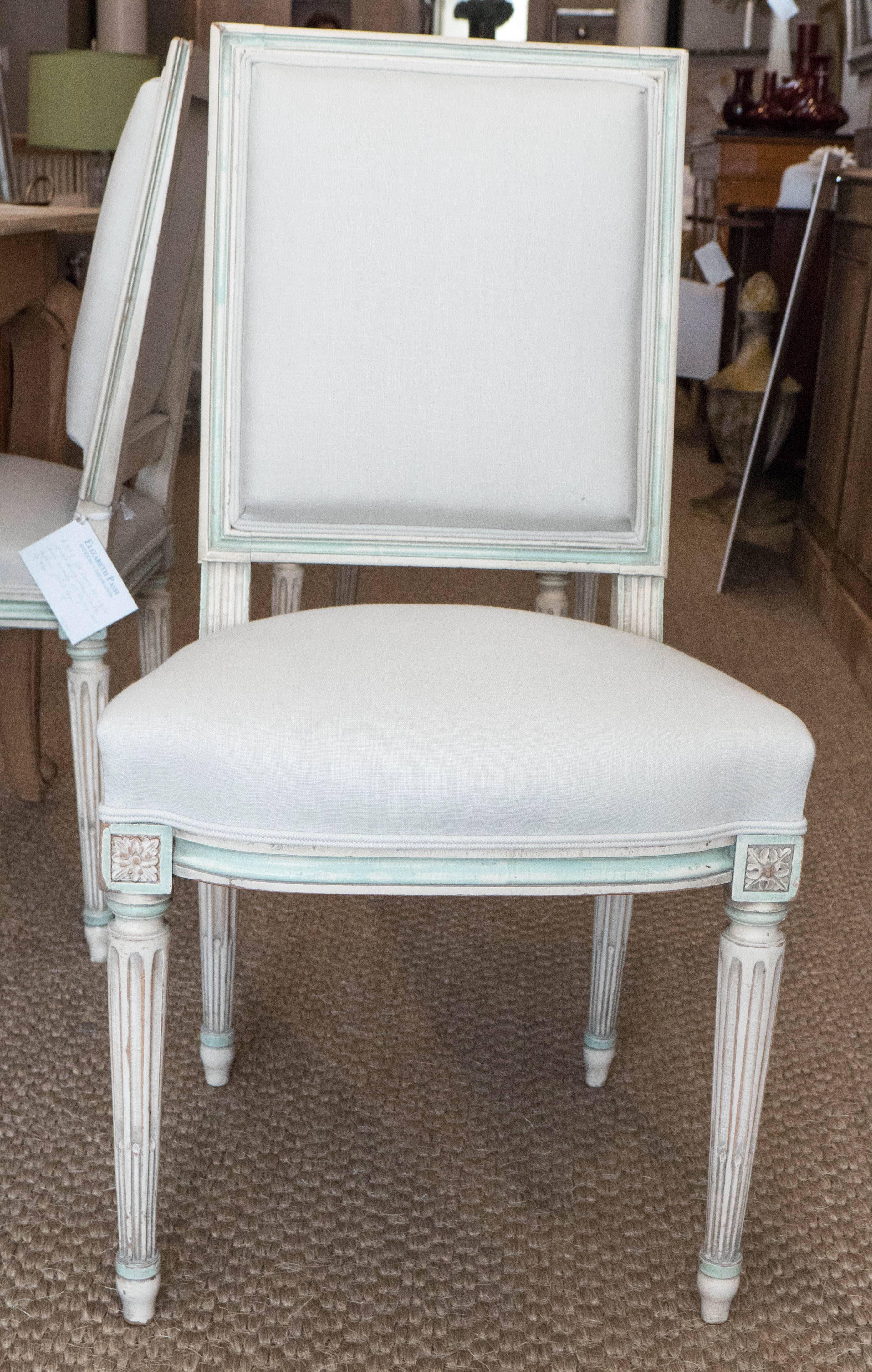 Set of Louis XVI Style Dining Chairs In Excellent Condition In New York, NY