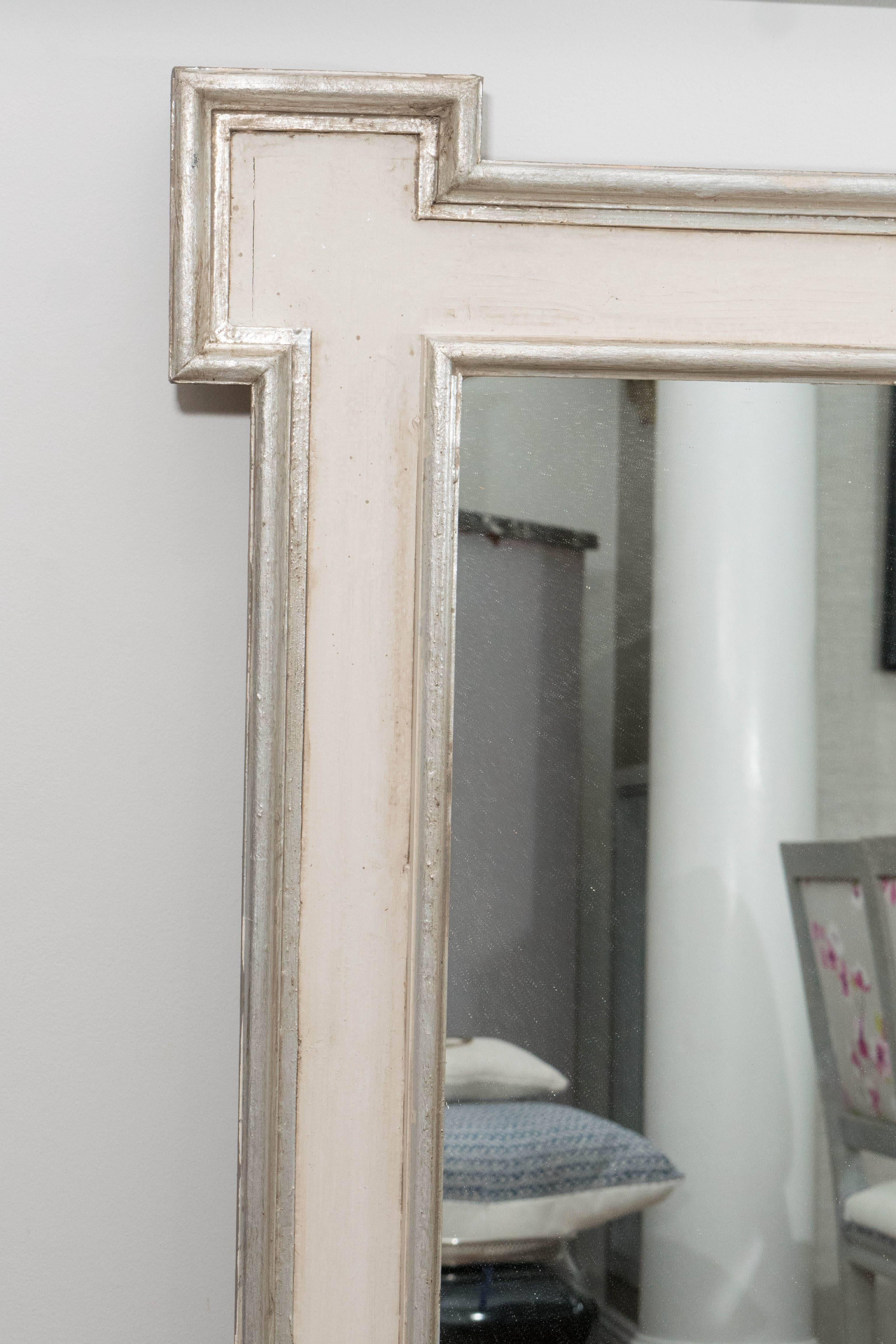 American A Painted and Silvered Mirror