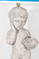 Pair of Cherub Lamps