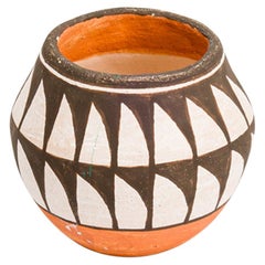 L.Concho American Country Jarrón Navajo Pequeño Pintado a Mano
