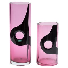 Moderne italienische Kunstglasvasen aus Glas, Seguso