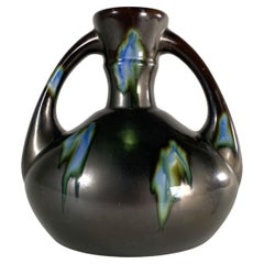 Vaso in ceramica a due manici in stile Arti e Mestieri tedesco