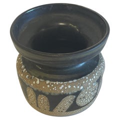 Vase israélien du milieu du siècle en céramique émaillée Lapid Lava