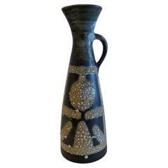 Israeli Mid-Century Lapid Lava Glazed Ceramic Pitcher