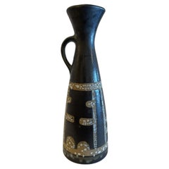 Israeli Mid-Century Lapid Lava Glazed Ceramic Pitcher