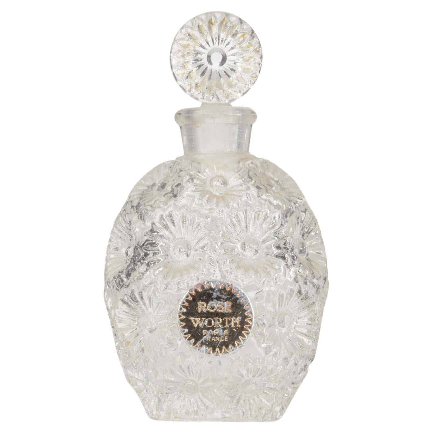 French Art Deco Lalique Daisy Perfume Bottle For Sale