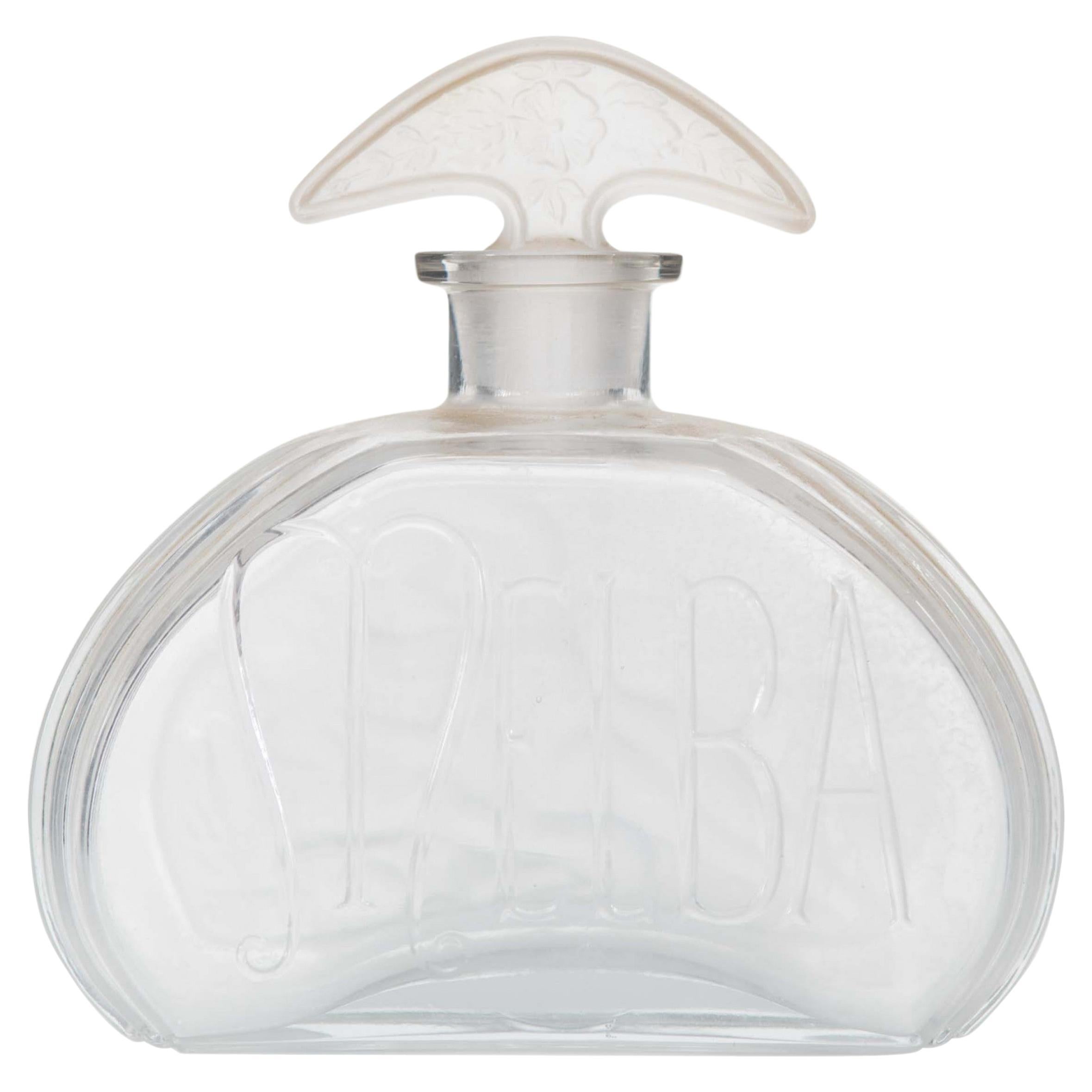 Art Nouveau Melba Glass Perfume Bottle