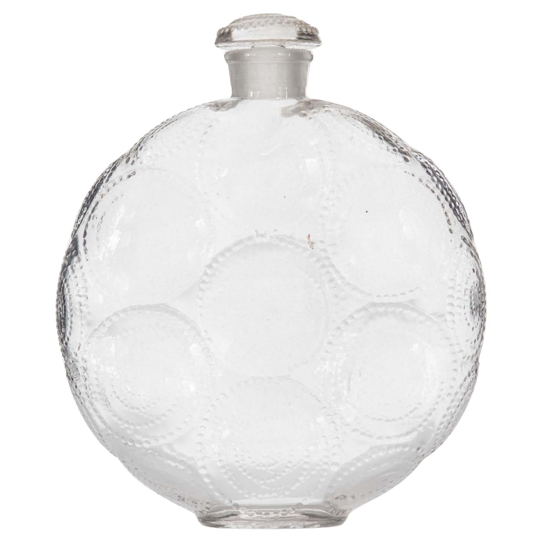 Bottiglia di profumo in vetro francese Art Deco Forvil Lalique