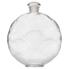 Bottiglia di profumo in vetro francese Art Deco Forvil Lalique