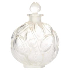 Bottiglia di profumo francese Art Deco Pensees D'Elle di Jaytho Lalique
