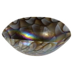 Cuenco moderno italiano de cristal de Murano