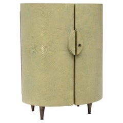 R & Y Augousti Schmuckschrank mit Shagreen-Bezug