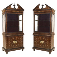 Antique Italian Baroque Rosewood Cabinets