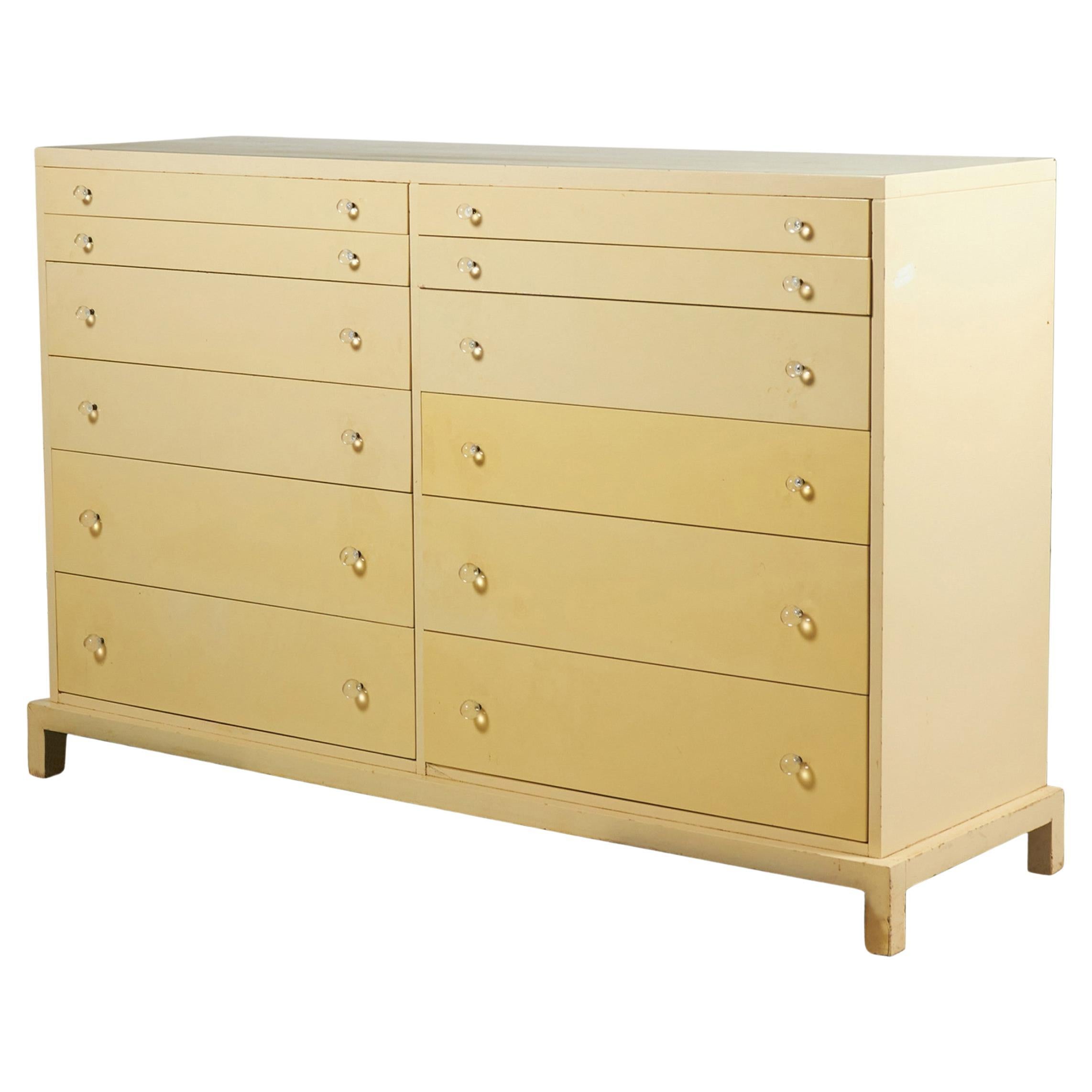 T.H. Robsjohn-Gibbings for Widdicomb American Mid-Century Beige Painted