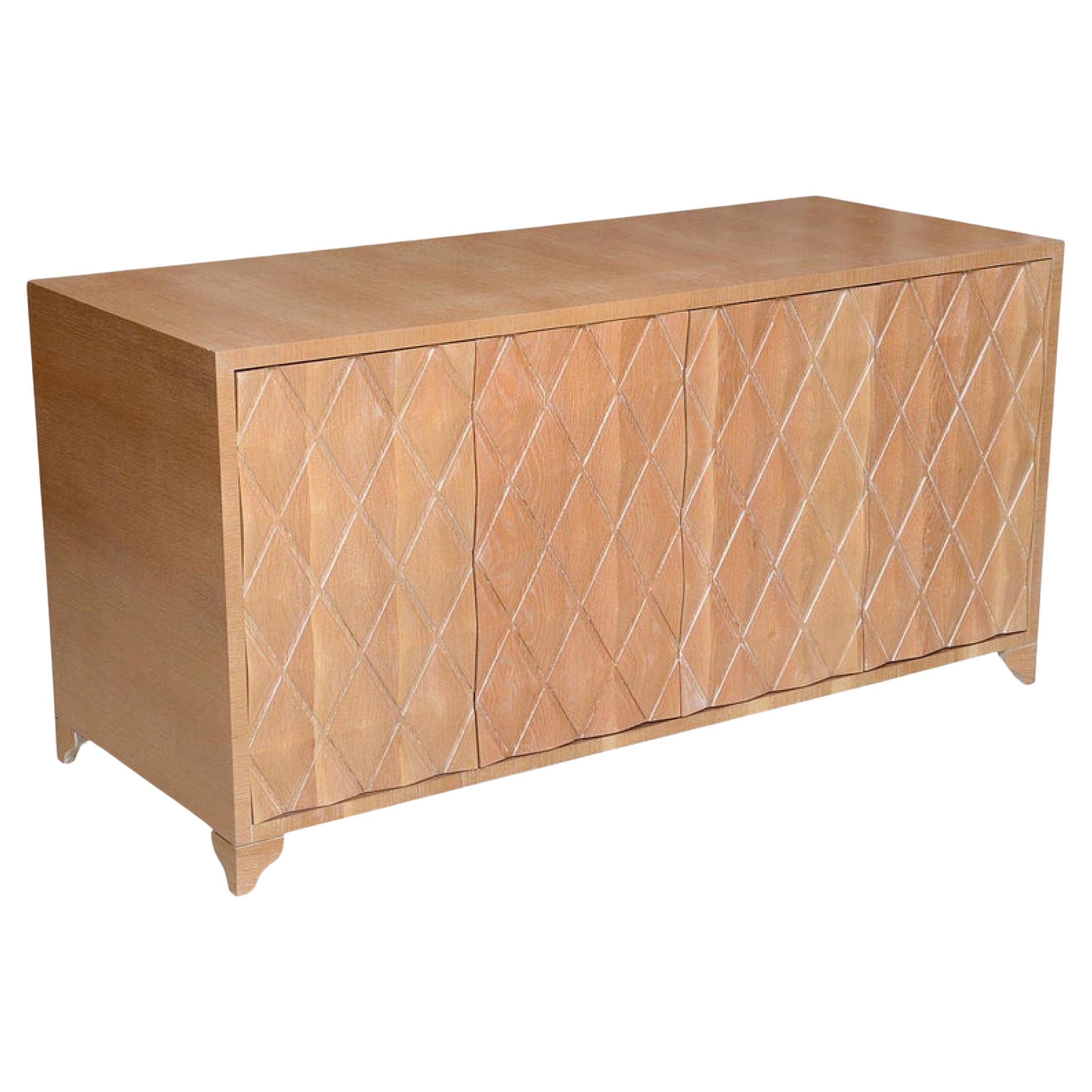Buffet o credenza a quattro ante in Oak Oak, Jamie Herzlinger in vendita