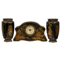 Juego de Relojes de Chinoiserie de la Regencia Inglesa
