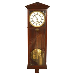 American Victorian Mahogany Wall Clock