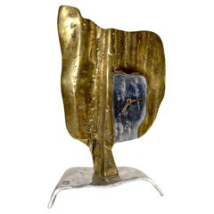 Horloge sculpturale David Marshall, 1970, brutaliste
